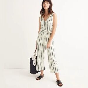 Madewell Striped Pull-on Jumpsuit